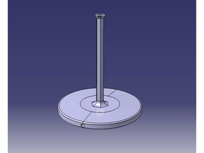 moon stand lamp decor 3d print model - Mito3D