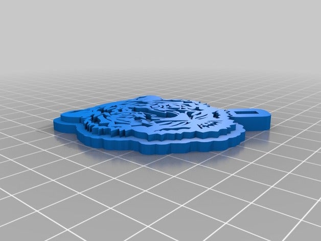 porte clef tigre L'impression 3d 3D print model - Mito3D