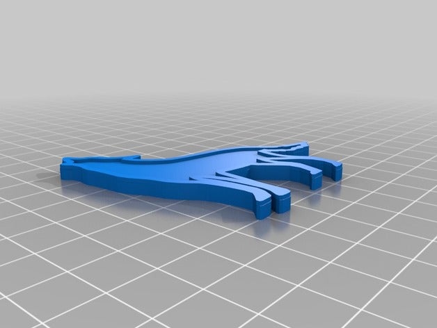 porte cl loup L'impression 3d 3D print model - Mito3D