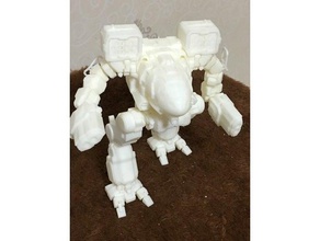 articulated mwo timberwolf model robots action figure ball jointed 3d print model - Mito3D