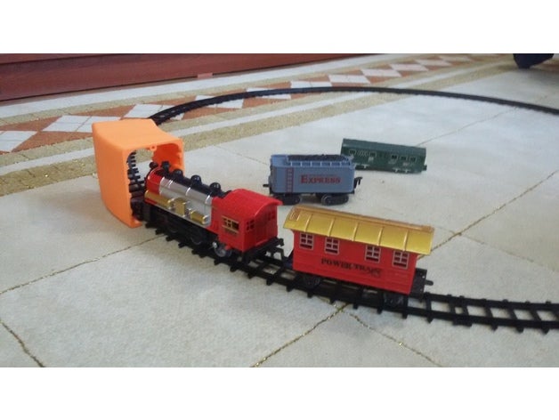 train tunneled hobby model trains 3D print model - Mito3D