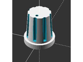 adjustment knob - parametric electronics openscad volume 3d print model - Mito3D