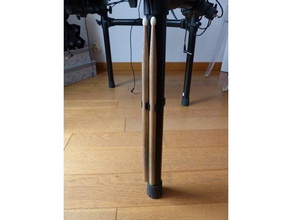 drumstick holder porte baguettes roland rack music alesis baguette batterie drums drumsticks 3d print model - Mito3D
