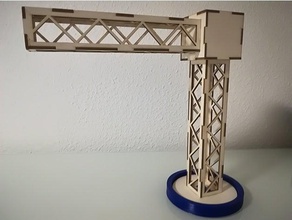 modello di gru edifici e strutture La stampa 3d lasercut 3d print model - Mito3D
