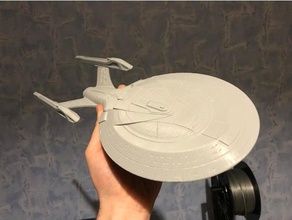 star trek, enterprise e 2 kolay baskı parçaları araç 3d print model - Mito3D