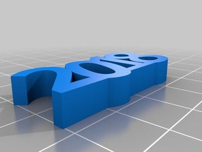 2018 Schlüsselbund Schlüsselanhänger 3d print model - Mito3D