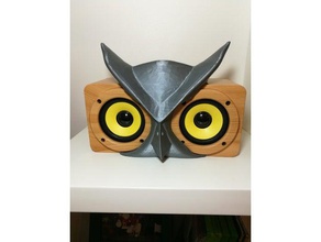 owl mask buo speaker interactive art 3d print model - Mito3D