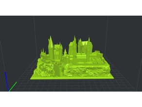 el castillo de hogwarts-remix las estructuras edificios 3d print model - Mito3D