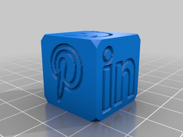 social dice inverted customized 3D print model - Mito3D