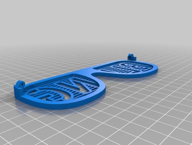 bling Brille kundengebundene 3D print model - Mito3D