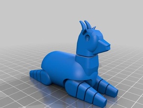 goat movable legs animals animal parody 3d print model - Mito3D