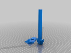 roca w cristal vertical La impresión en 3d 3d print model - Mito3D