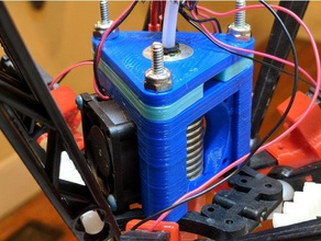 e3d rostock extruer holder 3d printer parts 3d print model - Mito3D