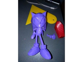 sonic hedgehog - low poly toy & game accessories 3d print model - Mito3D