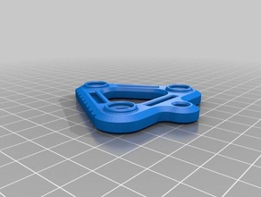 dreieckige Schlüssel-Halter version 2 - Organisation 3d print model - Mito3D