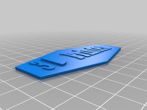3d printer name tag accessories 3d print model - Mito3D
