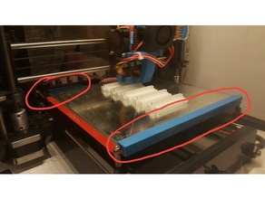 klipler 200x200 geetech prusa i3 pro b ayna 3d yazıcı parçaları yatak klip geeetech cam ısıtmalı 3d print model - Mito3D