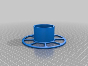 loose filament spool use conical mount 3d printer accessories holder 3d print model - Mito3D