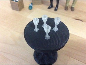 champagne glass 1 18 scale playsets miniatures newyears new year unlimited adventures 3d print model - Mito3D