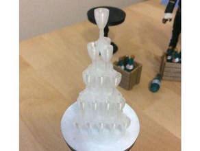 champagne pirámide 1 18 escala playsets figura de acción figuras las miniaturas año nuevo ilimitado aventuras 3d print model - Mito3D