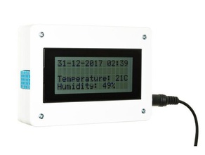 Temperatur Luftfeuchtigkeit monitor - Elektronik dht11 esp8266 die Feuchte-sensor lcd mikrocontroller sensor Temperatur-sensor wifi 3d print model - Mito3D