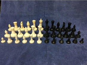 star trek - ganine classico set di scacchi re tos 3d print model - Mito3D