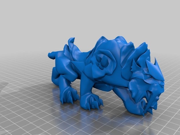 espectral de tigre en el mundo warcraft modelos swift wow 3D print model - Mito3D
