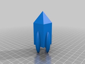rocket-Schiff 3d-drucken 3d print model - Mito3D