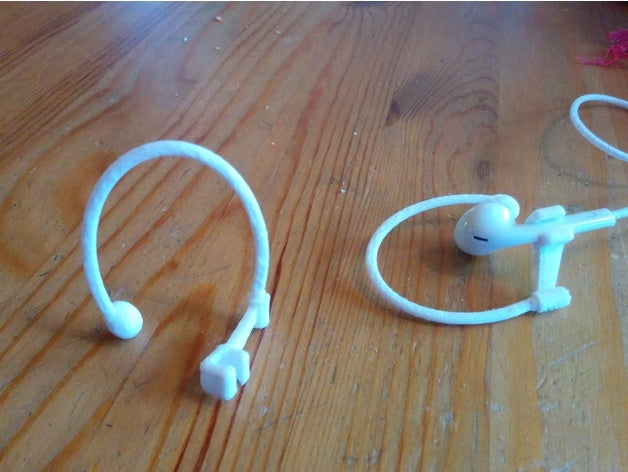 kulak klipsi ses klip earclip kulaklık headphoneclip kanca 3D print model - Mito3D