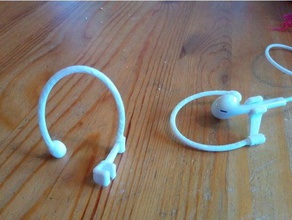 orelha clipe o áudio earclip fone de ouvido headphoneclip com gancho 3d print model - Mito3D