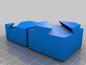 ambiente de trabalho quebra-cabeça simples poderia utilizados peso papel Impressora 3d acessórios 3d print model - Mito3D