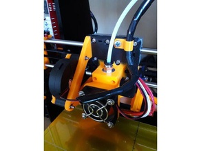 improved customizeable anet a8 e3d v6 e3dv6 carriage 40mm fan mount 3d printer parts aneta8 mods upgrade bowden extruder hotend customizable customizer openscad scad x-carriage x 3d print model - Mito3D