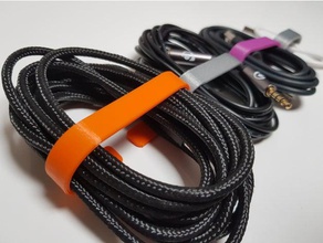 cable organizer 5 sizes range tailles organization chain clip holder management 3d print model - Mito3D