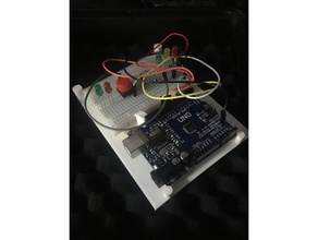 arduinouno-minibreadboard base resistente eletrônica 3d print model - Mito3D