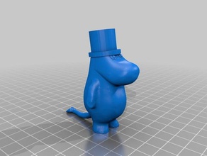 moominpappa yaratıklar moomin mumin pappa 3d print model - Mito3D