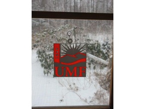 umf logo signs & logos college maine university 3d print model - Mito3D