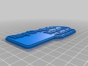 ian clave de la etiqueta signos y logotipos personalizado 3d print model - Mito3D