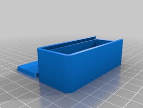 meu personalizados palito caixa de tampa deslizante porta-ferramentas & caixas personalizado 3d print model - Mito3D