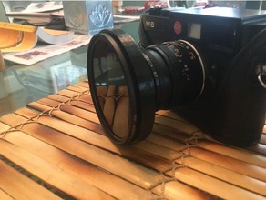 leica rangefinder polarizada suporte do filtro câmera 3d print model - Mito3D