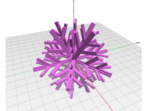 snowflake art tools blockscadsnowflake 3d print model - Mito3D