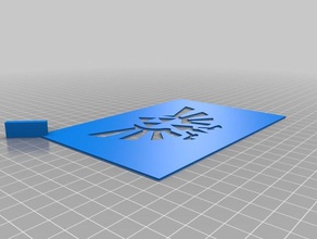 triforce-Schablone Kunst-tools kundengebundene 3d print model - Mito3D