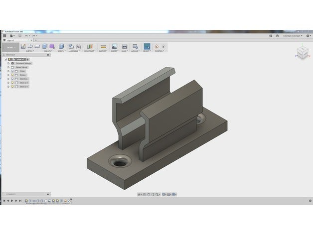 obturador clips diy los fusion360 fusion 360 3D print model - Mito3D