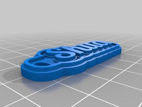 shua i portachiavi su misura 3d print model - Mito3D