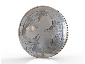 ripple xrp coin puzzles animal cash coins cryptocurrency decoration design figure funny furiture investment metal simple toy xrpcoins 3d print model - Mito3D