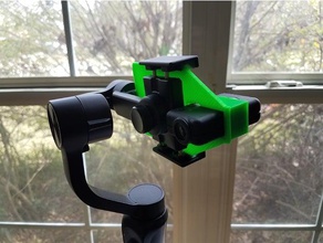 mobius - suave q la placa adaptadora de cámara 3d print model - Mito3D