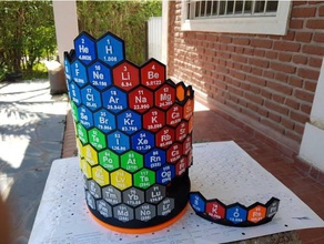 3d periodic table physics & astronomy design education argentina atom chemical engineering chemistry model symbols ciencia cilindrical educational hexagonal honey pattern jujuy learning physical qu mica mico rotatory science skorepa tabla periodica 3d print model - Mito3D