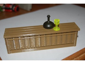 barra mostrador playmobil medieval brinquedos & games albergue edad media juguetes miniaturas motel posada taberna tienda 3d print model - Mito3D