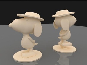dogarell creatures dog snoopy umarell 3d print model - Mito3D