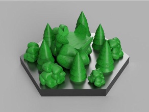 terraforming mars - greenery tile toy & game accessories forest tree 3d print model - Mito3D