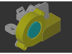 titan aero blower fan upgrade w bltouch mount 3d printer parts 3d print model - Mito3D